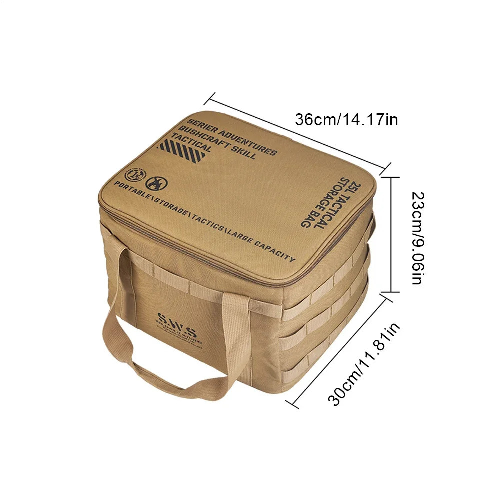 20L25L outdoor camping storage bag cooler lunch box travel table piece handbag tool insulation 240910