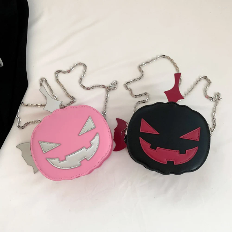 Helloween Cross Body Bag Women Pumpkin Crossbody PU Leather Shoulder With Zipper Adjustable Strap Female Daily Halloween fashionable item zhanyishengl