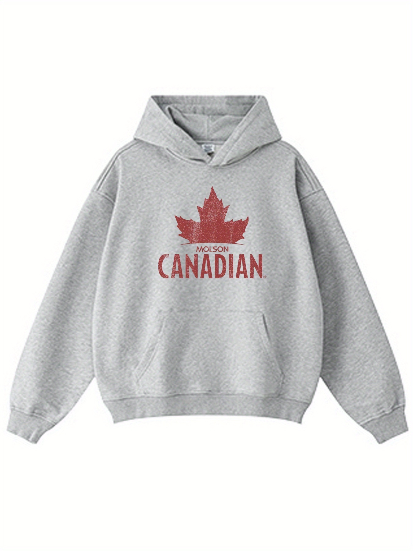 CANADIAN maple leaf Graphic print hooded sweatshirt, Men's Printed Hooded Design, Crafting a Distinctive Casual Style