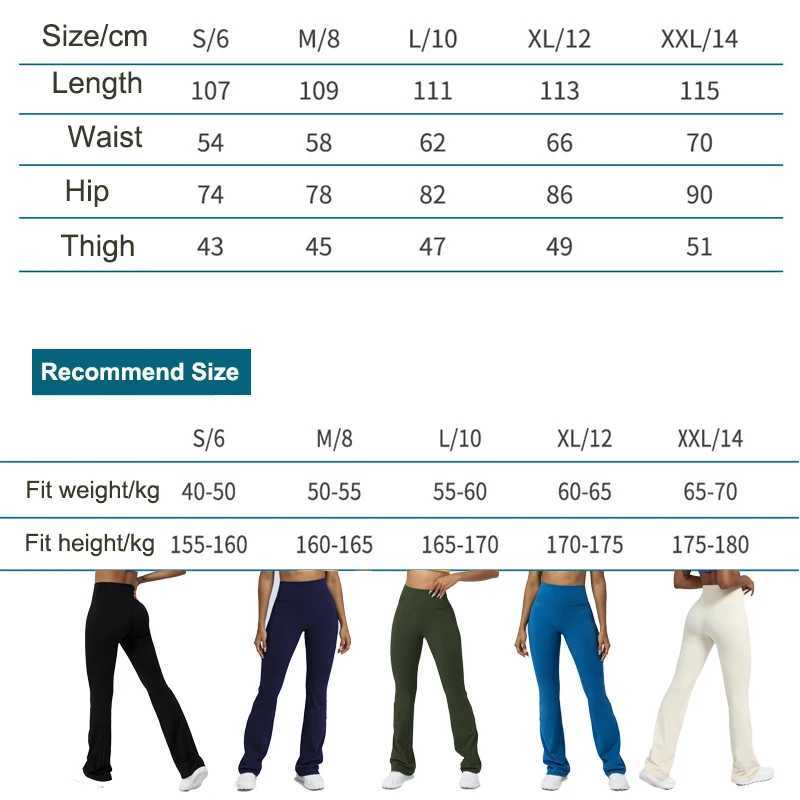 Women Yoga Pants 4 Way Stretch Tummy Control Workout Running Bell Bottom Leggings Long Bootleg Gym Flare Pants Women Sportswear M240910
