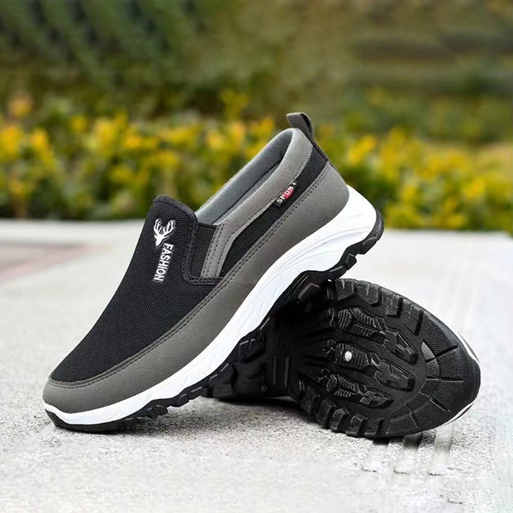 Mens running and hiking sports shoes breathable orthopedic travel Plimsols anti slip and comfortable suitable for outdoor activities such as hiking 24