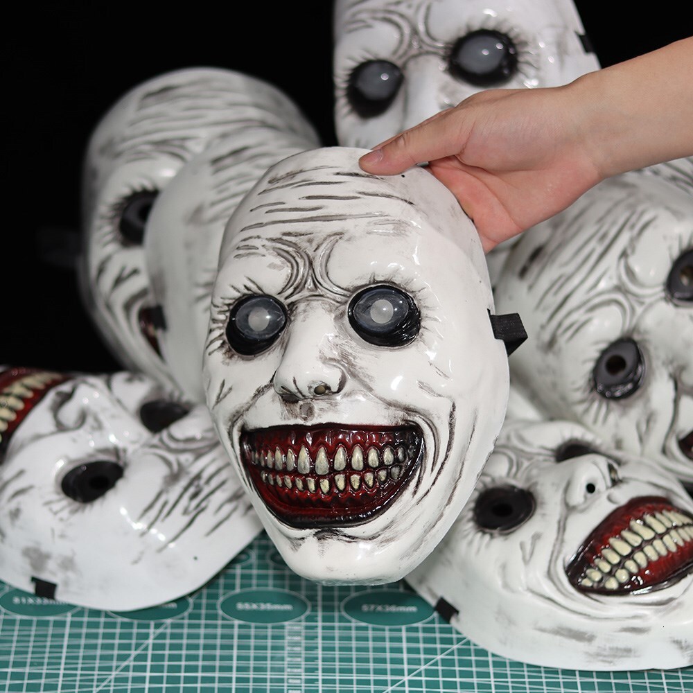 New New Horror The Exorcist Smig Face Demon Mask Cosplay Evil Creepy Ghost Skull Plastic Mas Halloween Carnival Party Costume Props