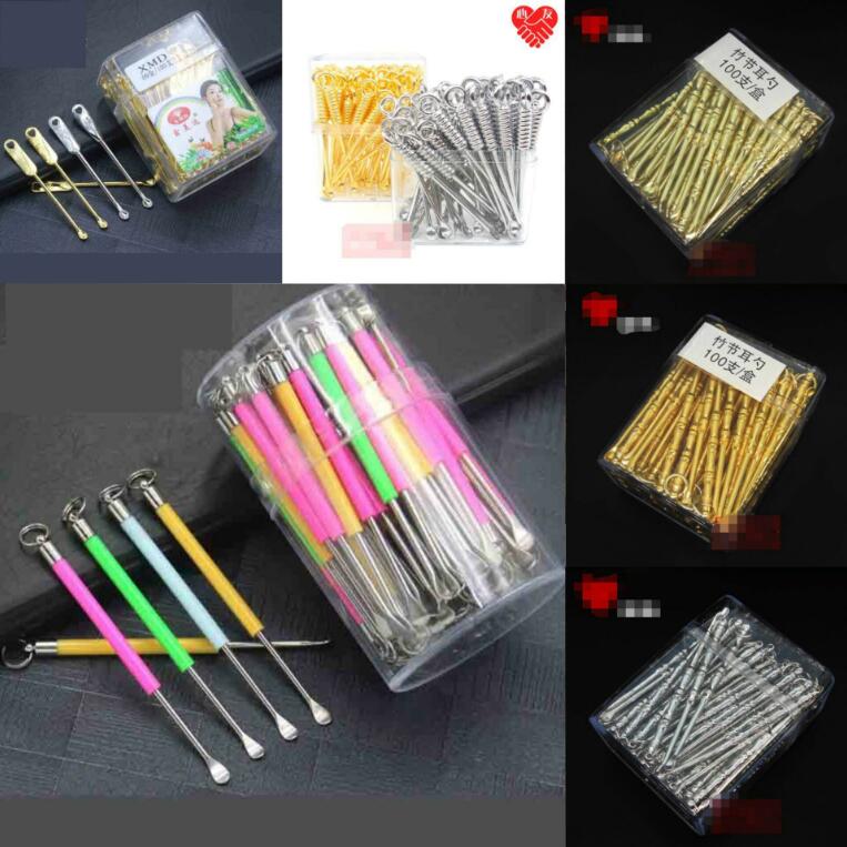 Key Ring Earpick Smoking Snuff Snorter Sniffer Powder Spoon 4 Styles Choose Shovel Scoop Pipe Straw Accessories