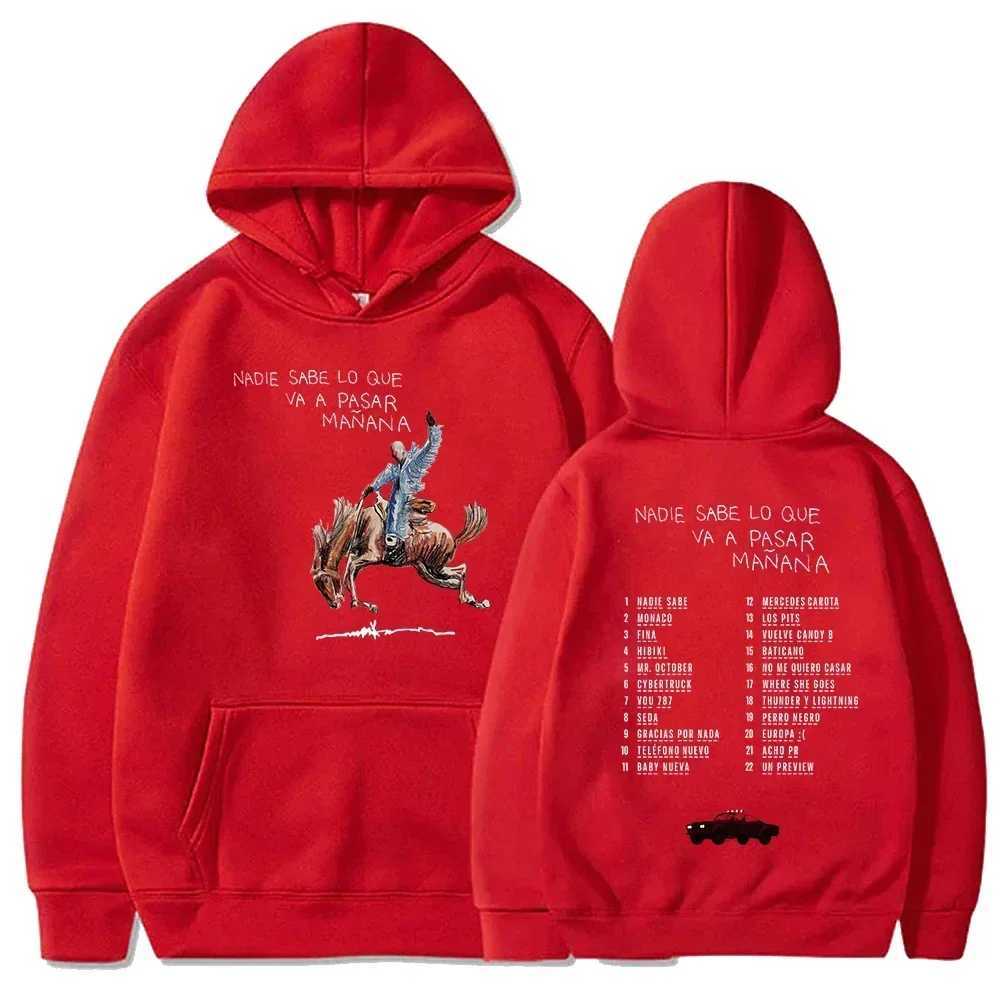 Va Sabe Bad Nadie Bunny Lo Que New Pasar Album Manana Sweatshirts Street Hoodies Clothes Casual Pullovers 90s Bad Bunny HoodieX2409