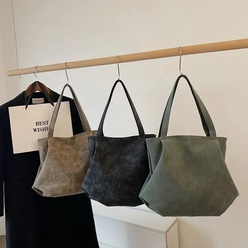 Zipper Pu Elegant Shoulder Solid Casual Tote Bags for Women Fashion SewingThread Concise Handbag 240910 4