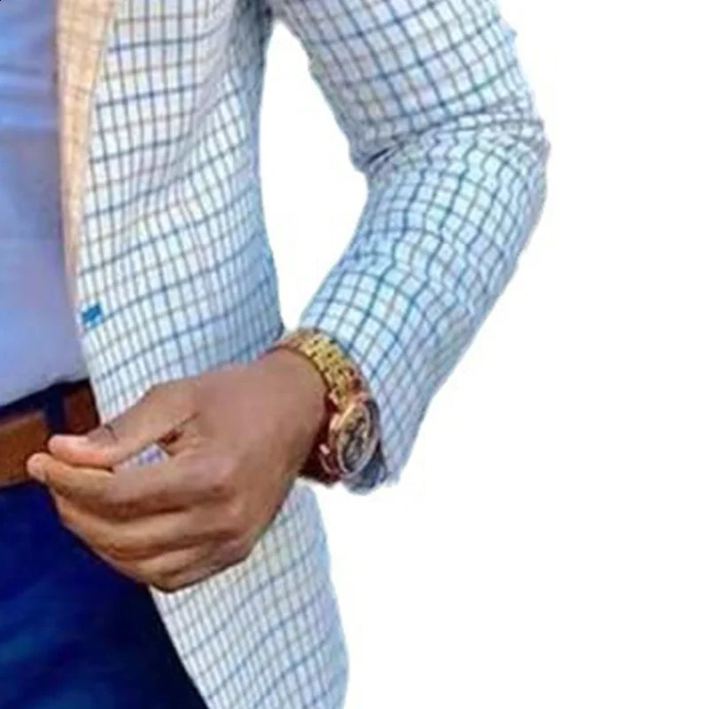 Spring and autumn mens casual plain jacket suit fashionable business top 240902