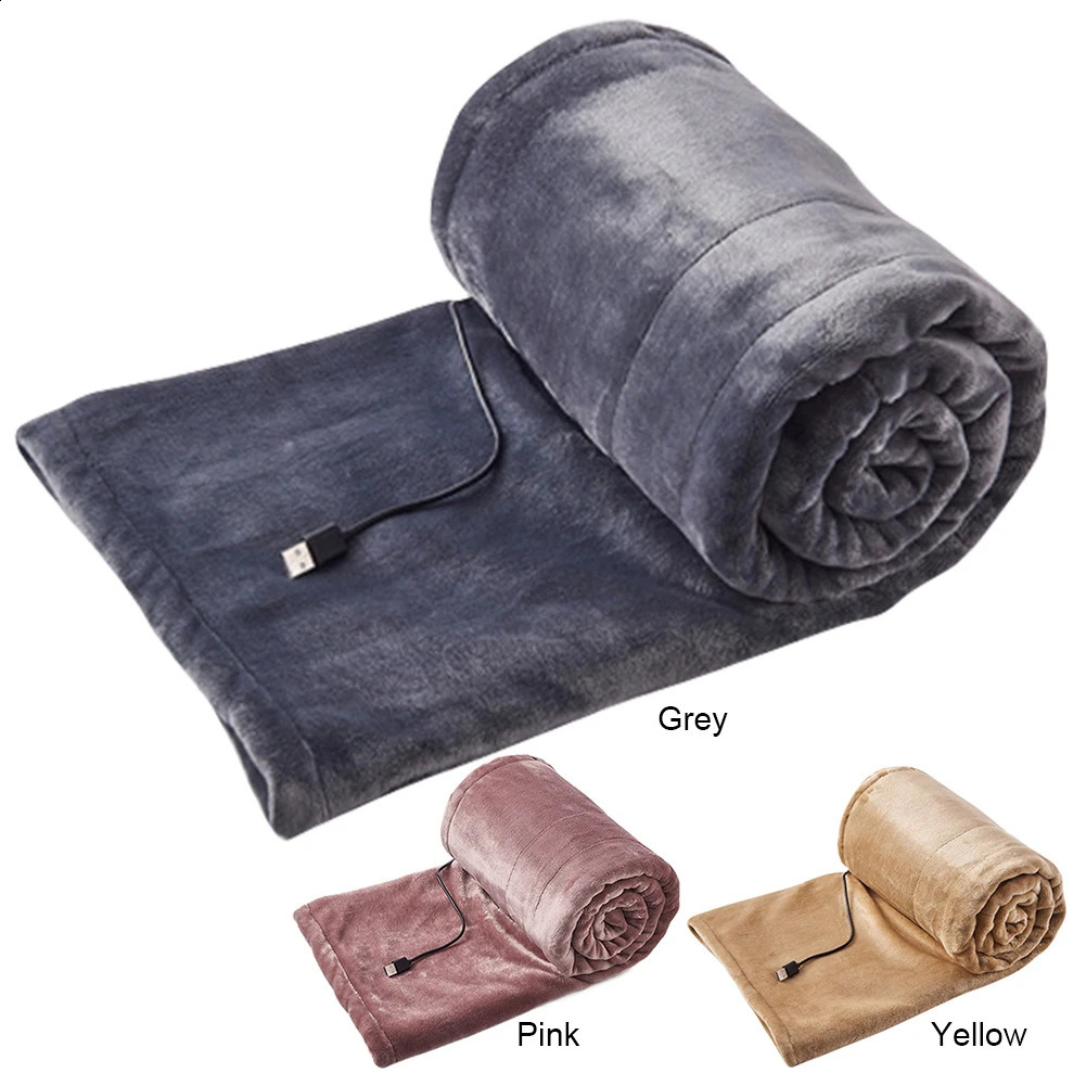 Heated Electric Blanket USB Heated Blanket 3 Heating Levels 39 X 31 In Warming Mat Flannel Heating Blanket for Home Office Use 240910