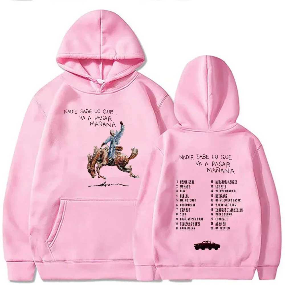 Va Sabe Bad Nadie Bunny Lo Que New Pasar Album Manana Sweatshirts Street Hoodies Clothes Casual Pullovers 90s Bad Bunny HoodieX2409