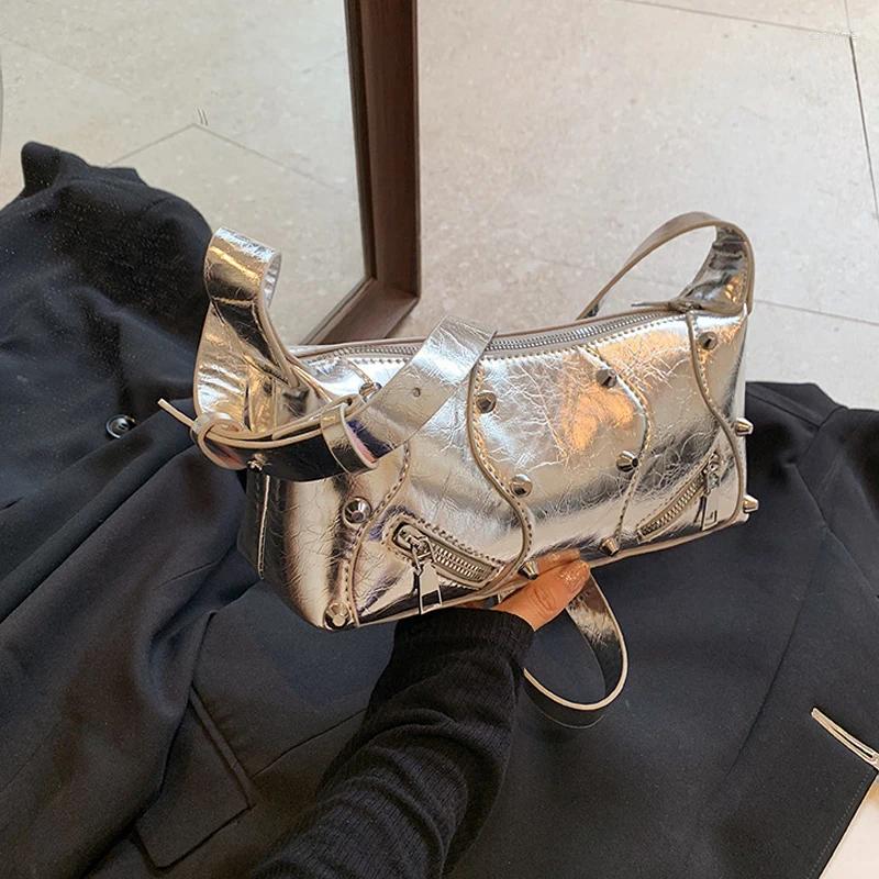 2025 NEW Shoulder Bags Rivets Design Small For Women Korean Fashion Female Crossbody Bag Lady Y2K Handbags And Purses