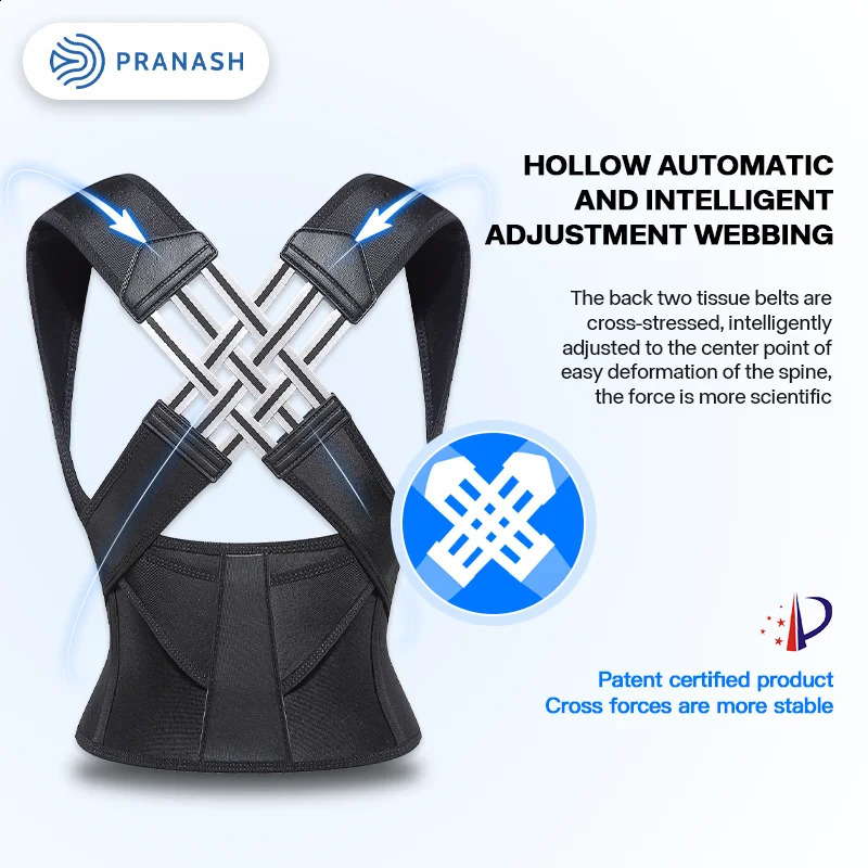 Drop stock adjustable back posture corrector womens belt can prevent looseness and relieve pain 240909