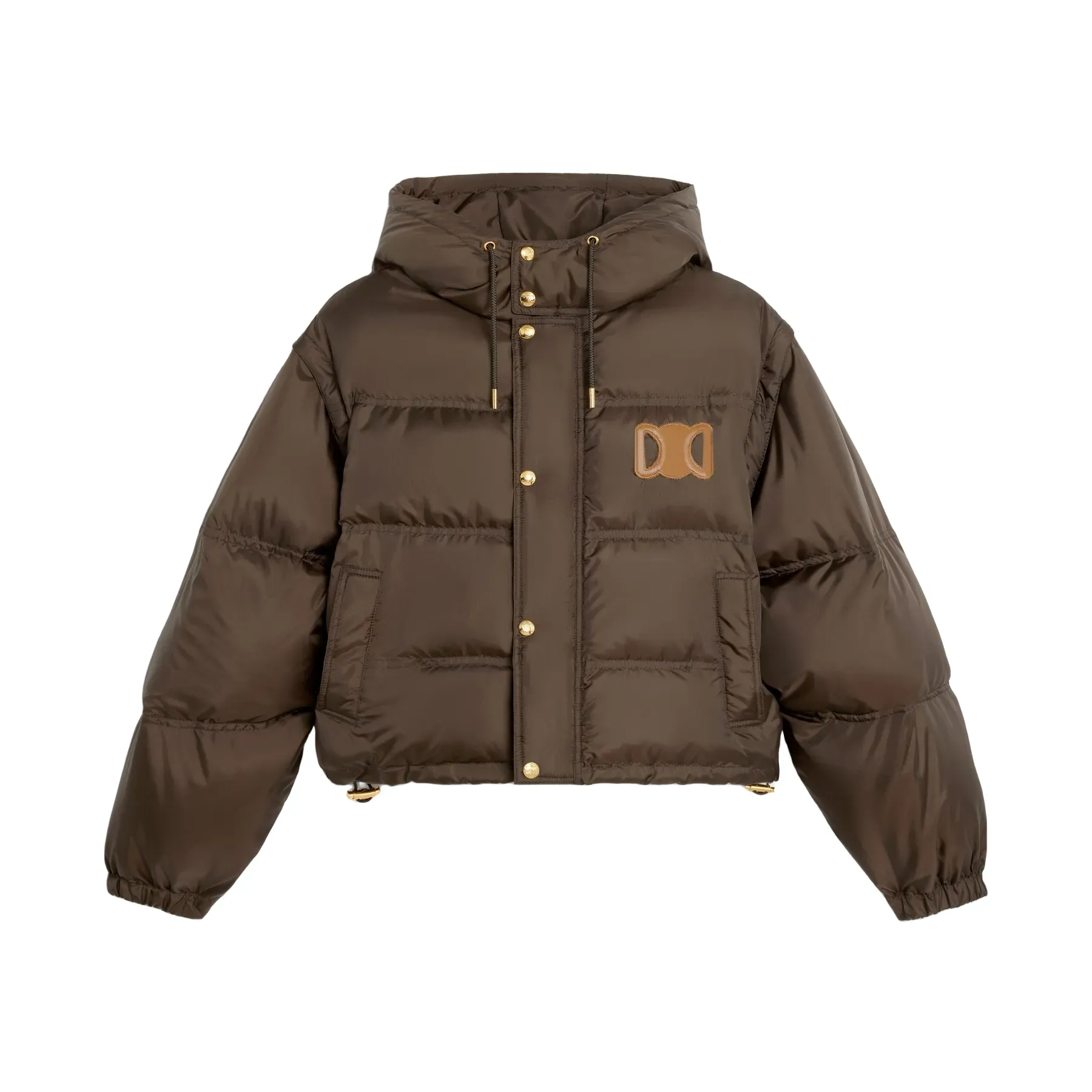 Womens Slve Removable Short Down Jackets Winter Designer Coat Parka Embroidery Letter Super Thick Hooded Outerwear Vest Downs SML L250811