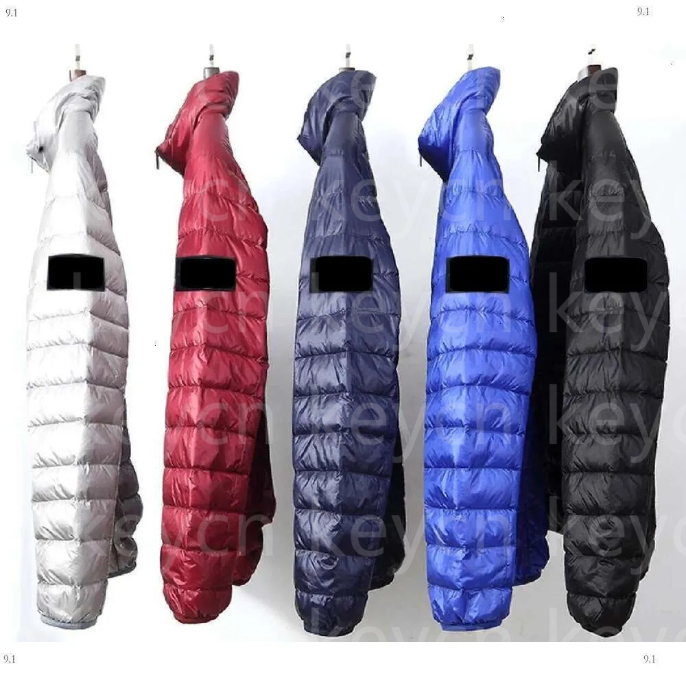 Outdoor Designer Badge Zipper Jacket Loose Style Men's Top Oxford Down Jackets Portable High Street Clothing Jacket big size M-8XL