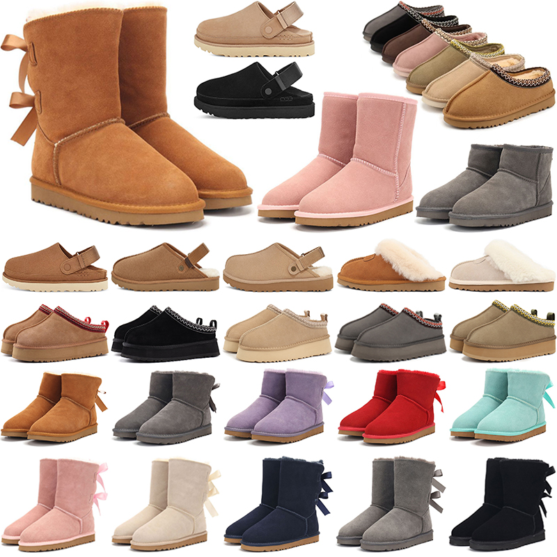 uggsbootsuggsslipper uggsplatform uggbootwomen designer boot australia booties for women platform winter classic snow ankle short bow mini fur chesut blac uggly