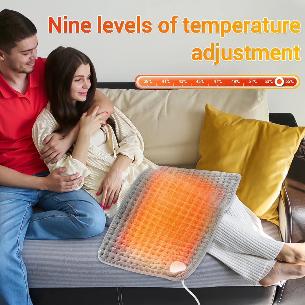Electric heating waist belt press treatment blanket leg back abdomen Uterus massage heating pad heating bracket 240909