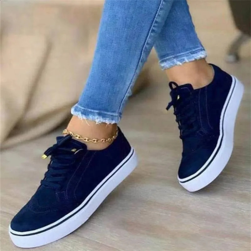 2024 sports shoes womens flat casual sports shoes spring fashion version lace up walking womens shoes Zapatos De Mujer 241008