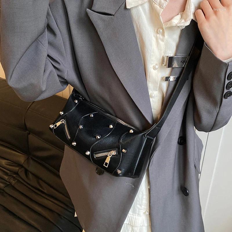 2025 NEW Shoulder Bags Rivets Design Small For Women Korean Fashion Female Crossbody Bag Lady Y2K Handbags And Purses