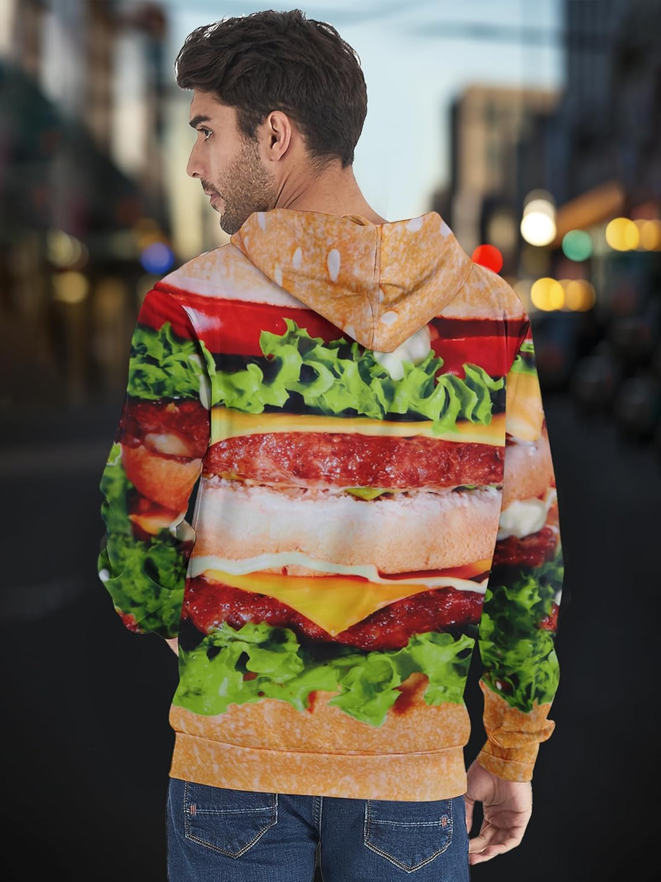 Hoodie for Mens Womens 3D Novelty Hoodies Pullover Sweatshirt Graphic Print With Pockets Graphic Trendy Fashion