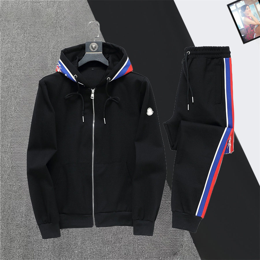 Stylish Men's Casual Sports Outfit - Long Sleeved Combo Pack for Fall & Winter, Asian Fit Design