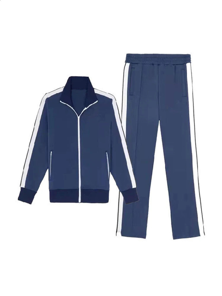 Casual jacket pants set womens sports comparison fashion long sleeved zipper set womens autumn pocket loose set 2 pieces women 240910