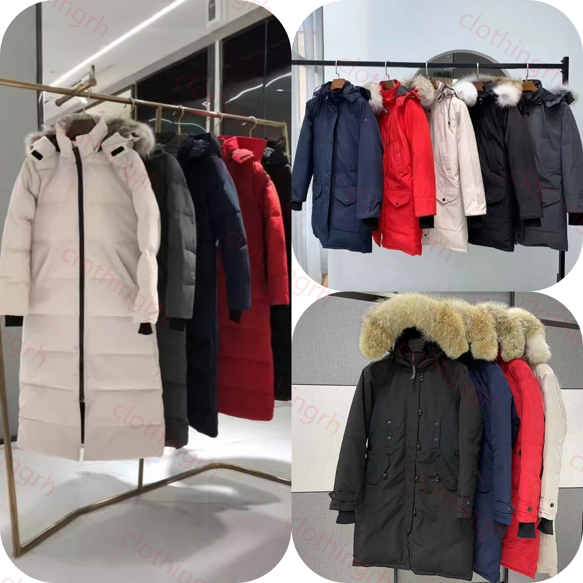 puffer jacket women down jacket women hooded winter long sleeve pocket clothing designer Women Coat Parka Overcoat parka puffer coat size XS-XL