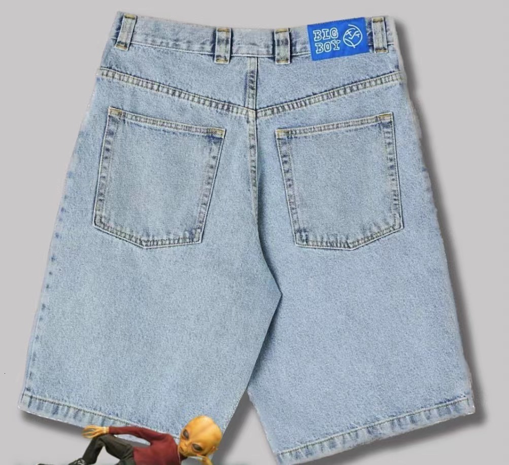 Y2K Big boy Dime short for Men Dime Skate Baggy short Embroidery Denim Simple Dime Pants Women Jeans Mujer Hot traf Men jean