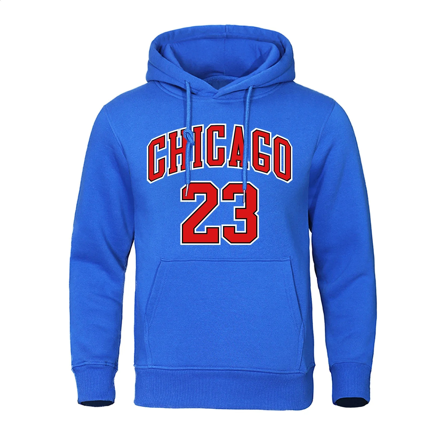 Chicago No23 Mens Round Neck Sweatshirt With Letter and Number Print Fashion Hiphop 240910