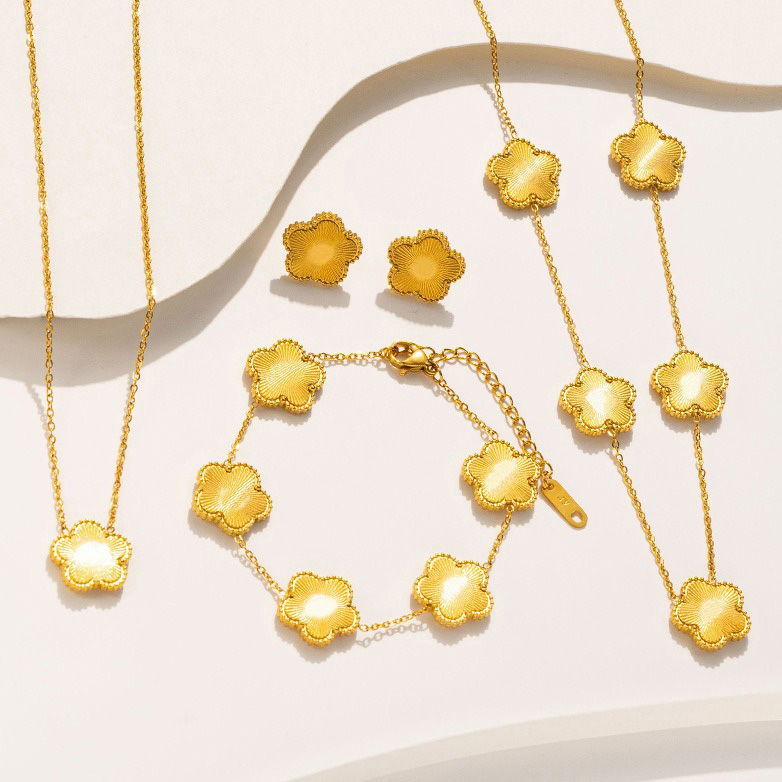 Jewelry Sets Bracelets Earrings Necklace New Chain Neklace Fashion Women Wedding Lovers Gift Jewelry Sets