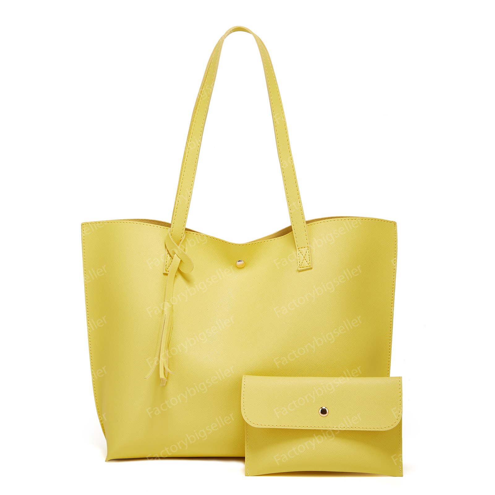 Leather Tote for Women - Spacious Business Shoulder Bag with Coin Purse 4