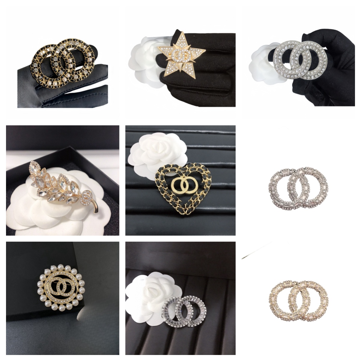Designer Brooches Brooch Women Luxury Pins Rhinestone Crystal Pearl Suit Pin Metal Fashion Jewelry Wholesale clothing accessories