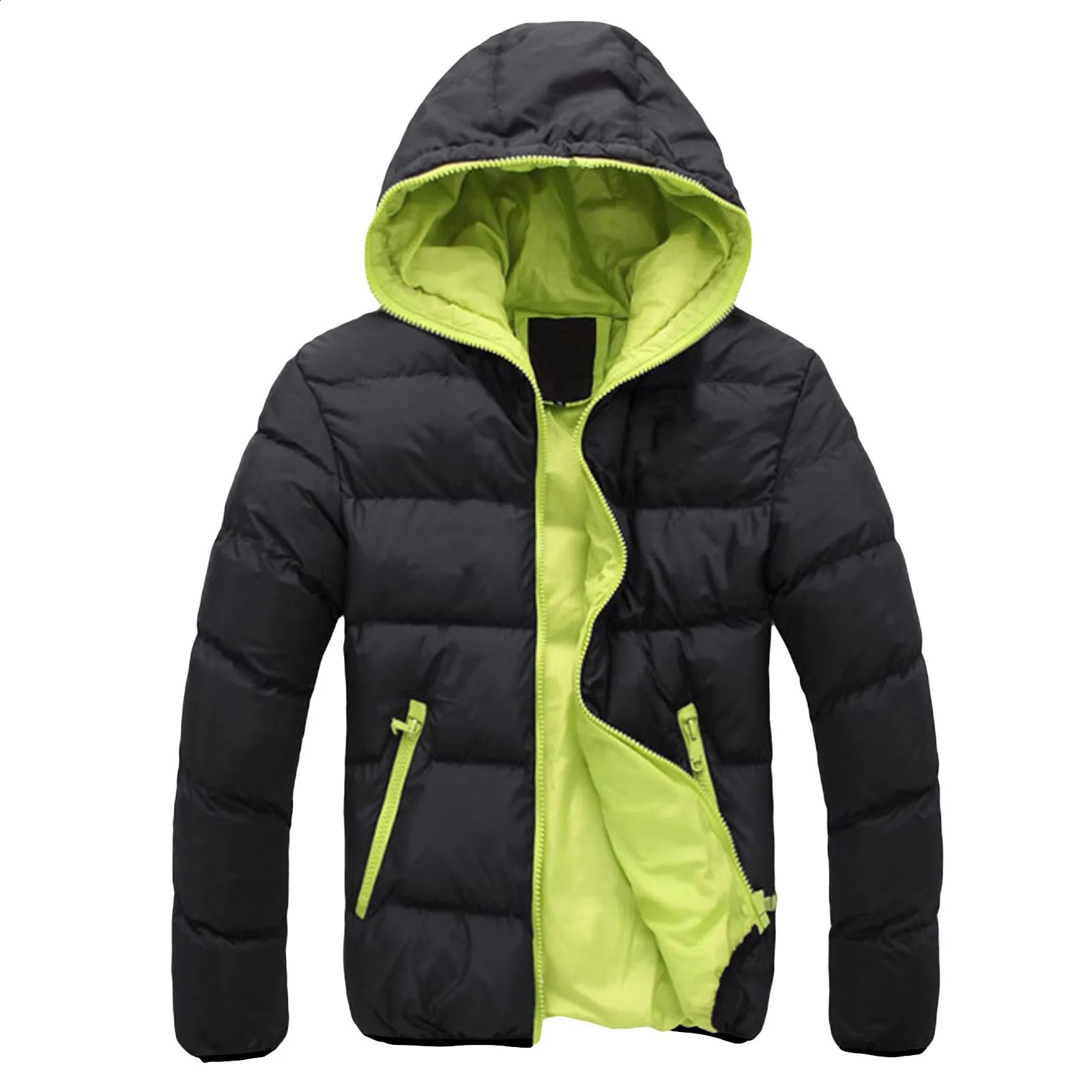 Winter Warm Thick Parkas Coat Mens Casual Windproof Coat Jacket Hooded Jacket Mens Coat 240909