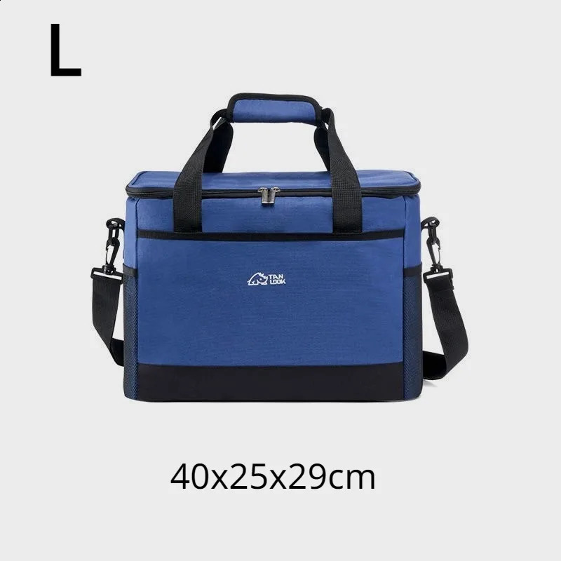 30L large capacity picnic bag waterproof portable insulation ice lunch outdoor food storage cooler 240910