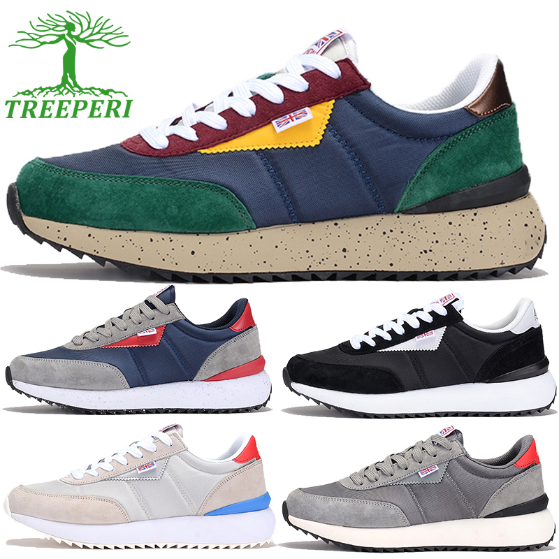 Treeperi 6800 suede sneakers mens designer shoes Black White Navy Red beige Multi Color low running shoe fashion outdoor sneaker men women sports trai