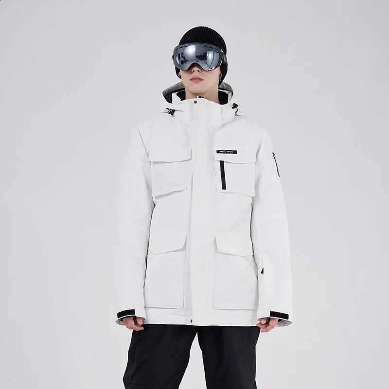 Mens Ski Jacket Winter Outdoor Mens Freight Snow Jacket Waterproof and Windproof Snow Jacket Warm Jacket 240906