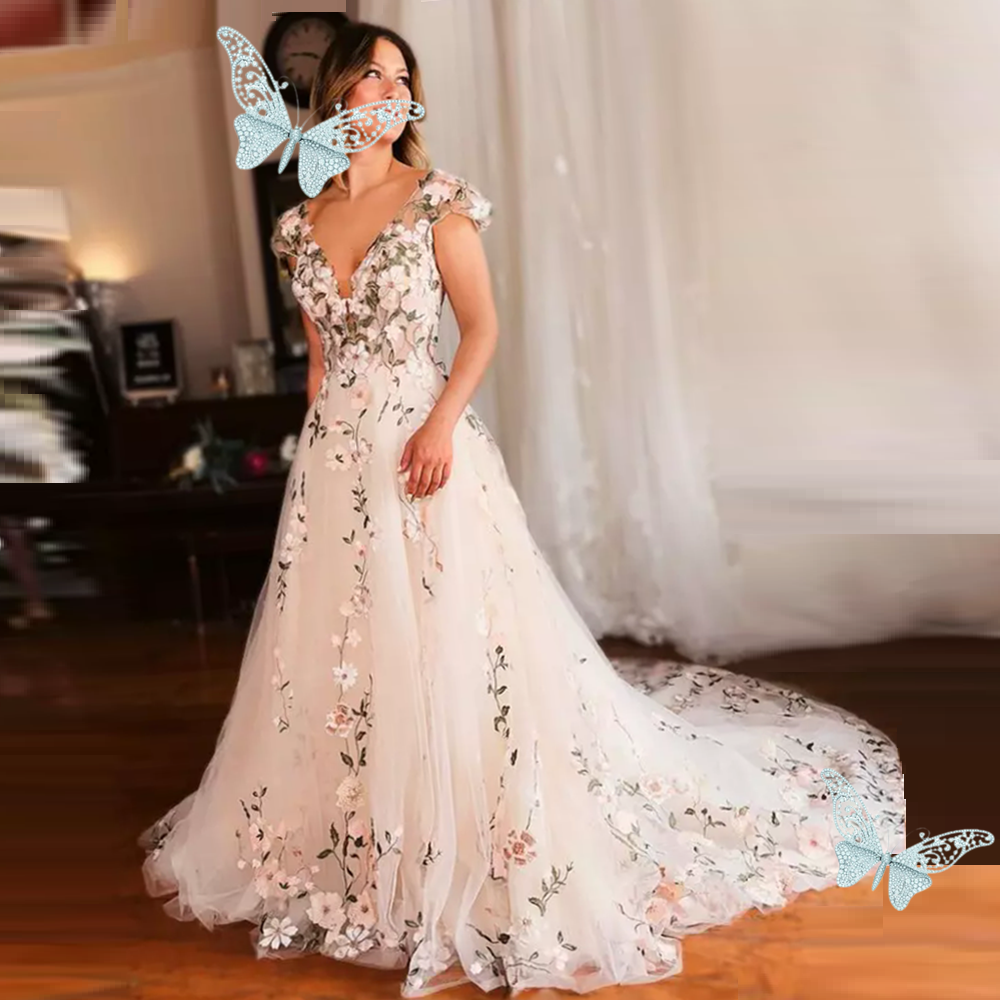 The Shoulder Glitter Ral Sweetheart Dress Sleeveless Deep A-E Lace Appliques Wedding Night Party 01 6660312