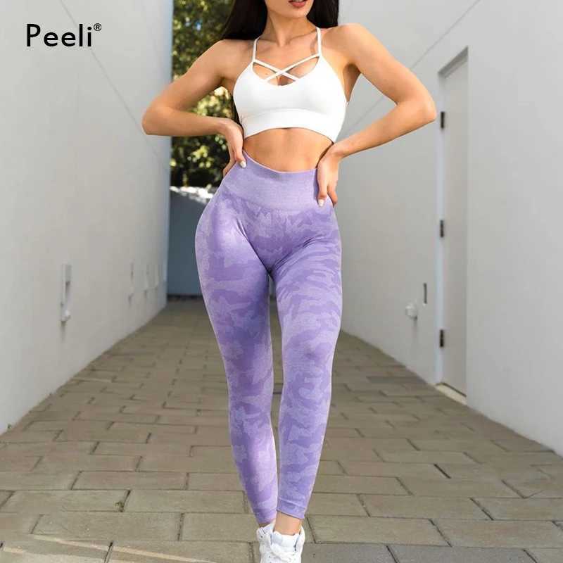 Camo Seamless Leggings Women High Waist Yoga Pants Scrunch Butt Sports Leggings Booty Fitness Tights Gym Leggings Sportswear M240910