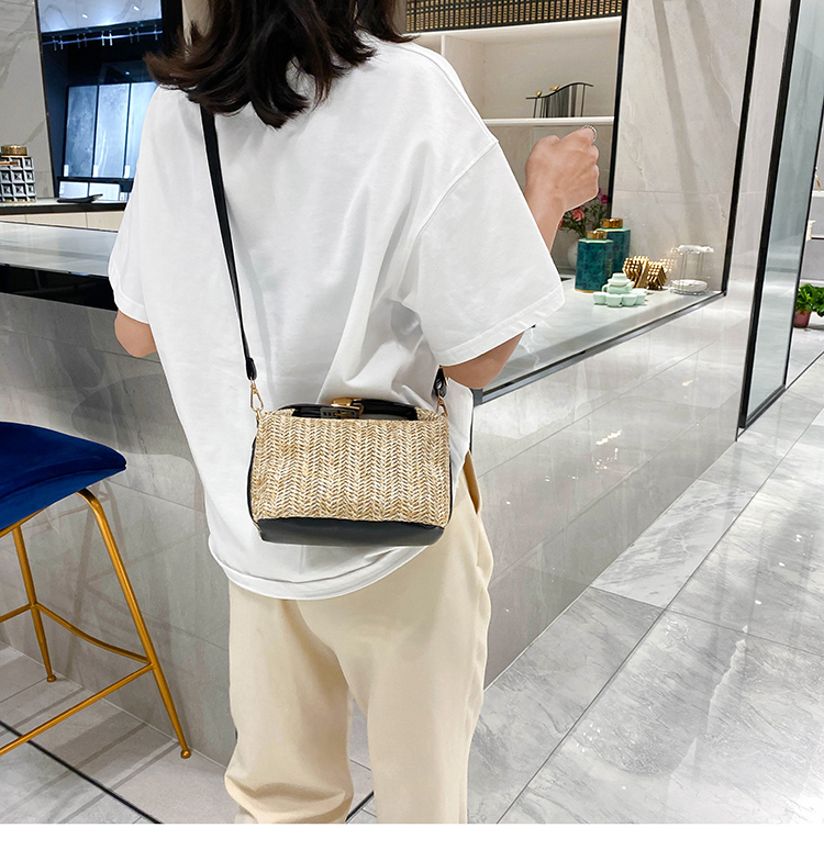 Straw Bags for Women 2024 - Designer Summer Beach Tote Shoulder Handbag, Casual Crossbody Travel Shopping Purse, Ladies Gift
