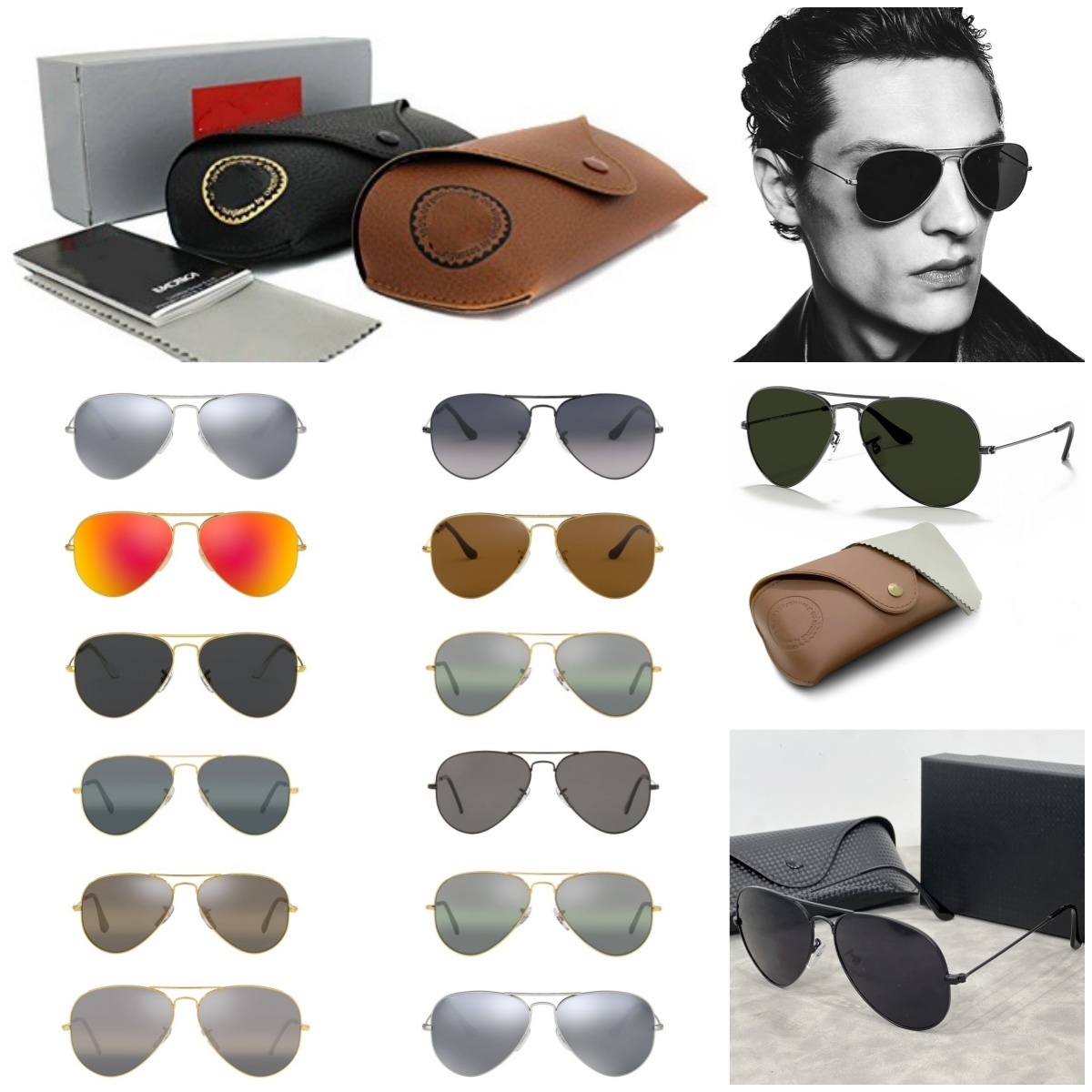 mens designers glasses for designer Classic Aviators men Polarized sunglasses lhqianlaisi