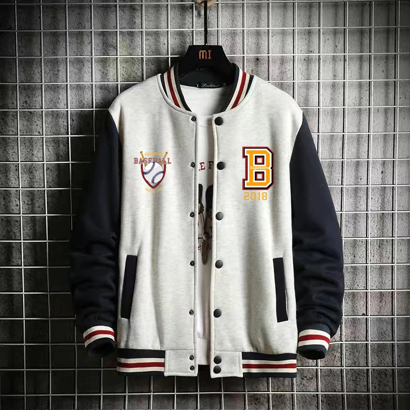 Supzoom ly arrived with ribbed sleeves and cotton fashionable single chest casual bomber baseball jacket loose cardigan 240906