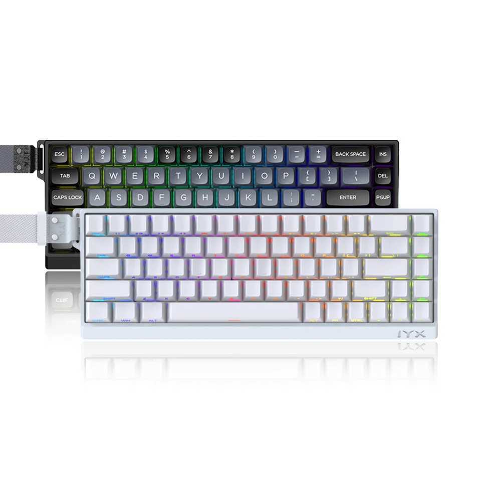 Keyboards IYX MU68 Magnetic Switch Gaming Keyboard Aluminum Alloy 8000Hz Quick Trigger RGB Mechanical Keyboard Hot Swap Pc Gamer Varolant y240910
