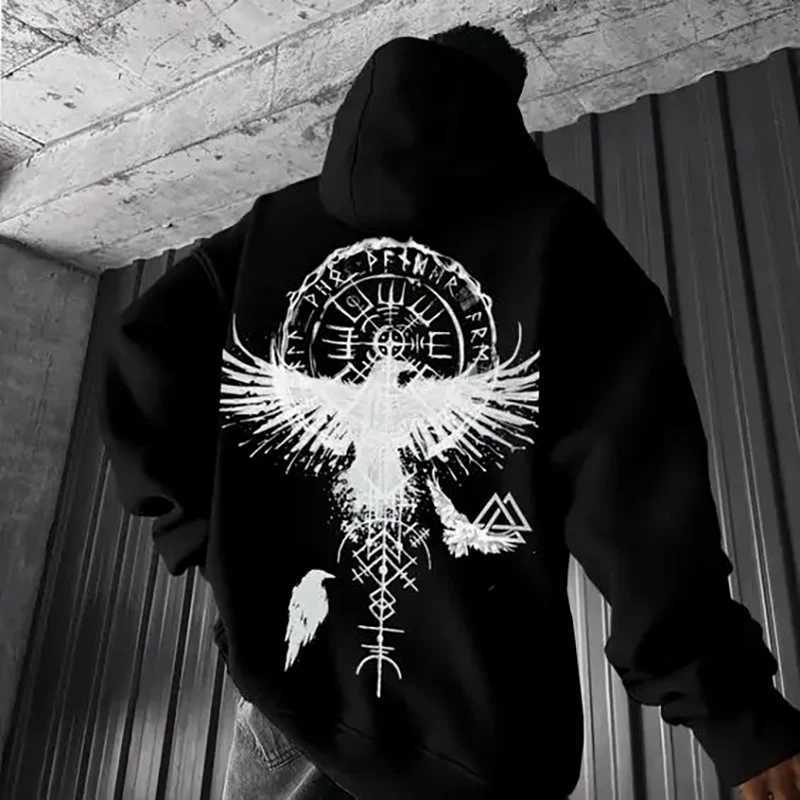 New mens hoodie Pullover graphic oversized gym Soprt workout mens clothing fashion trend design new hoodie sportswear CL240909