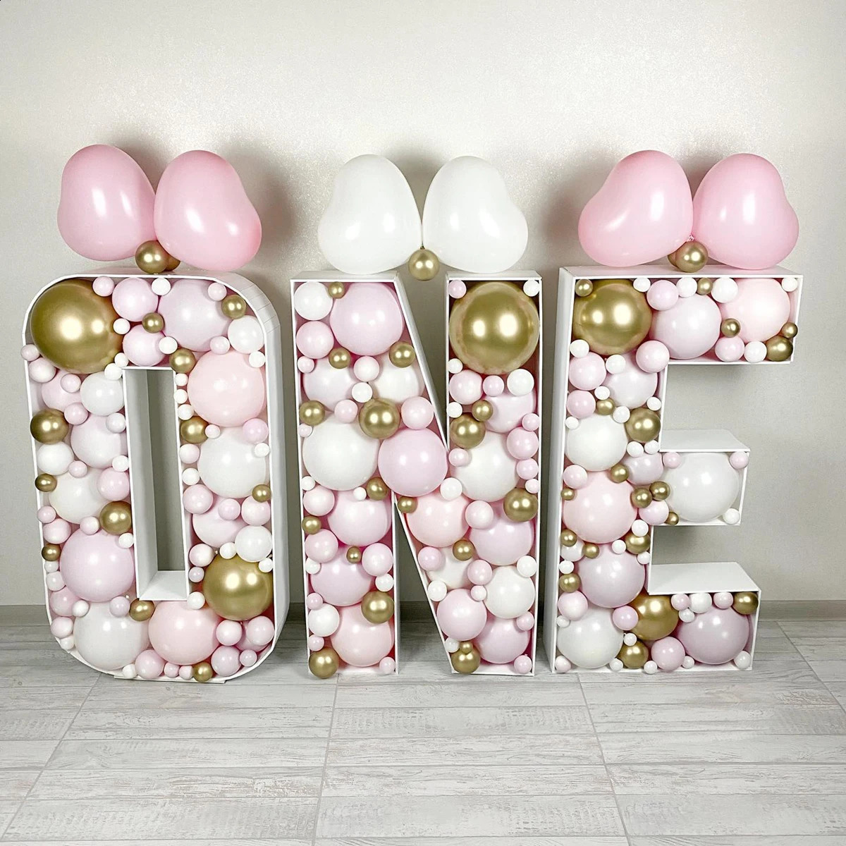 91.5CM Giant Letter Balloon Filling Box Balloon Birthday Wedding Party Decor Birthday Figure Baby Shower Baloon Mosaic Frame Box 240910