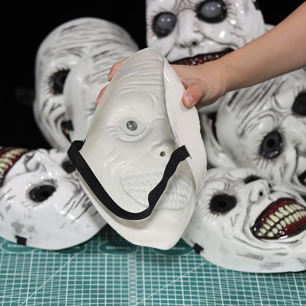 New New Horror The Exorcist Smig Face Demon Mask Cosplay Evil Creepy Ghost Skull Plastic Mas Halloween Carnival Party Costume Props