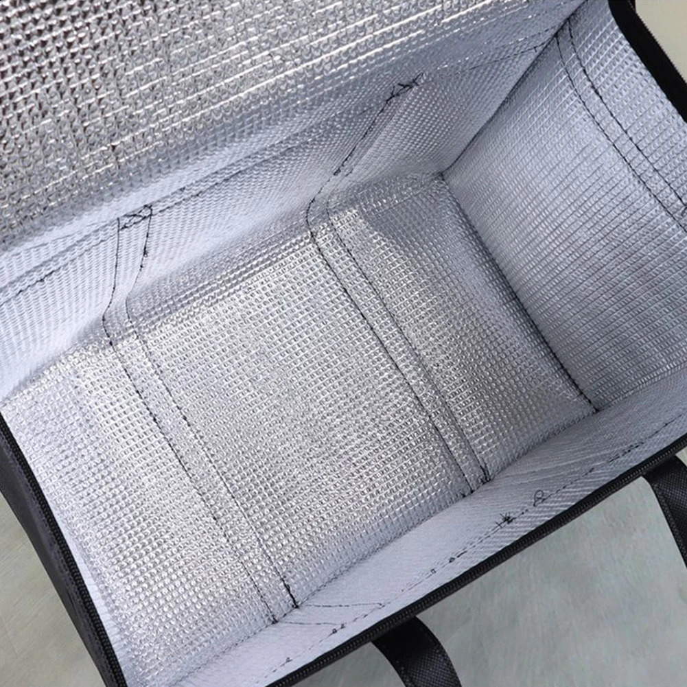 Beverage ice insulated cooling bag car lunch cooler foldable portable zipper freezer 240910