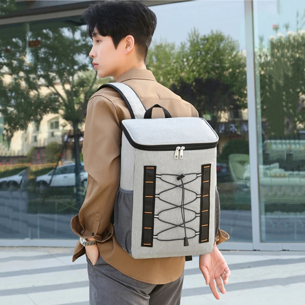 Insulated heat cooler bag large capacity backpack waterproof camping outdoor picnic hiking fishing box 240910