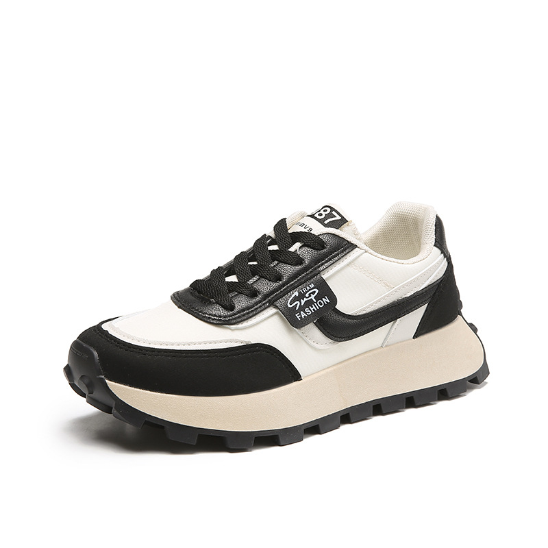 Women's Retro Running Shoes 2025 Autumn Edition - Thick Cushioned Sports Sneakers Korean Fashion Casual Footwear