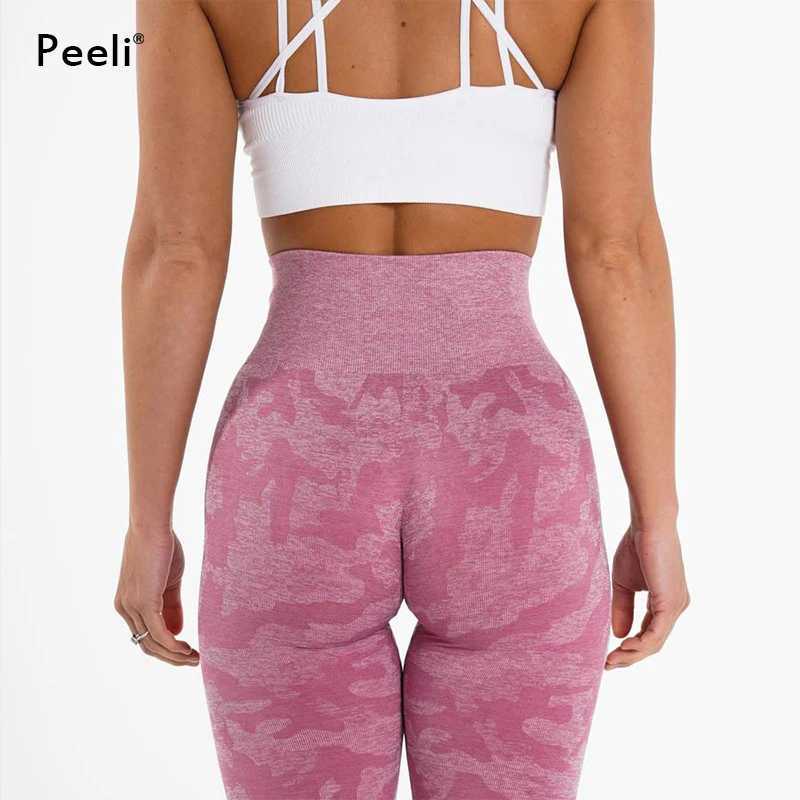 Camo Seamless Leggings Women High Waist Yoga Pants Scrunch Butt Sports Leggings Booty Fitness Tights Gym Leggings Sportswear M240910