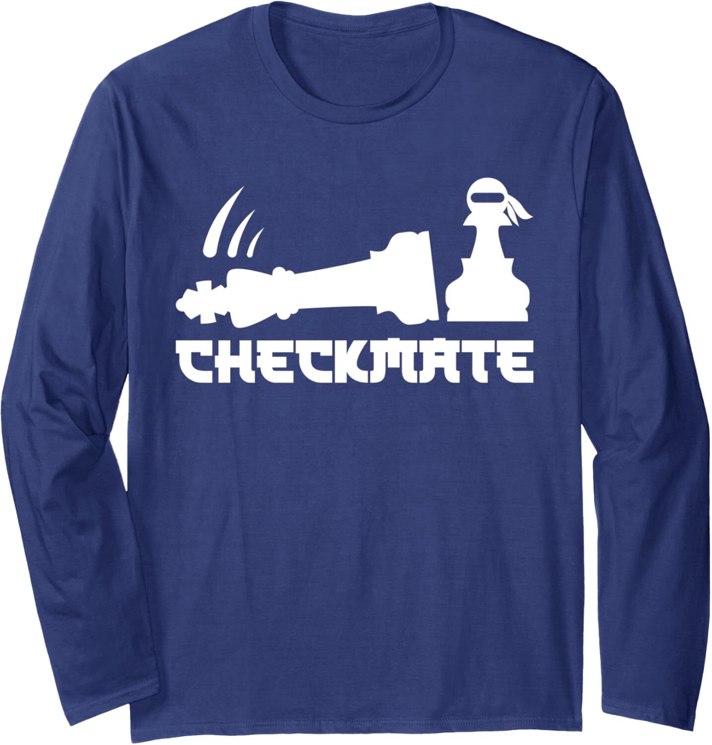 Long Sleeve Shirts for Men sweatshirt Funny Chess Ninja Chess Player Gift Checkmate Ninja Gift Long Sleeve Tee Streetwear Casual tops clothes