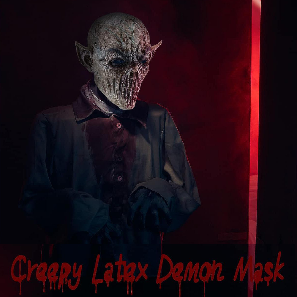 New Scary Halloween Mask Alien Killer Fork Monster Party Decor Zombie Devil Mas Creepy Biochemical Vampire Costumer Cosplay Props
