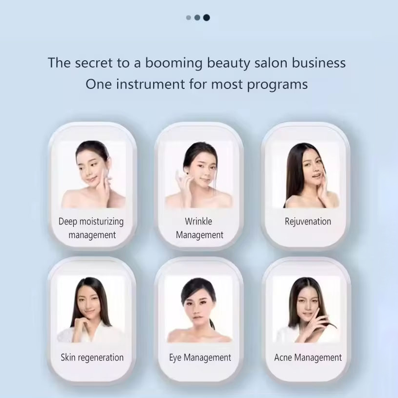 Beauty Dermabrasion Beauty Management 10 in 1 Oxygen Bubble Synthesis Deep Cleansing Exfoliating Beauty Contouring RF Ultrasound H2O2 Beauty Machine