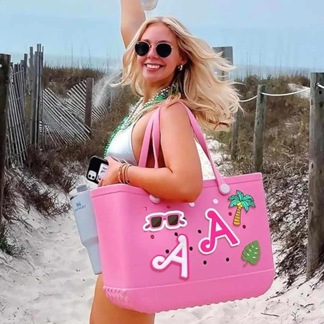 2 pieces of letter amulets for Borg bags amulet accessories for Borg bags and simple Southern bag original all models silicone inserts 240914